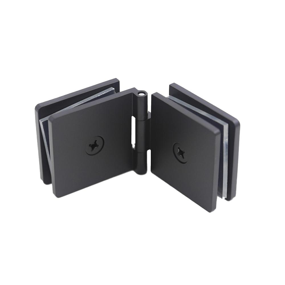 Glass Clamp Shower Door Hinge 0 Degree Angle DIY Friendly Easy Installation Modern Look Mounting Hardware Glass