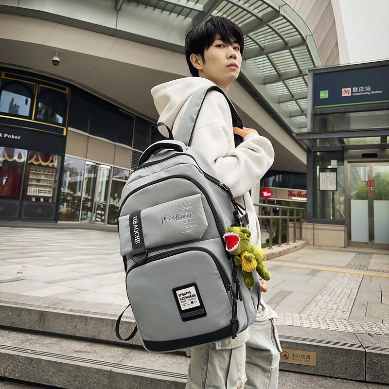 New Backpack Fashionable Junior High School Student Schoolbag Women's Simple Large-capacity Casual Backpack Travel Bag