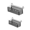 Bedside Hanging Storage Basket Shelf Organizer Rack for Dorm Bed & Bunk