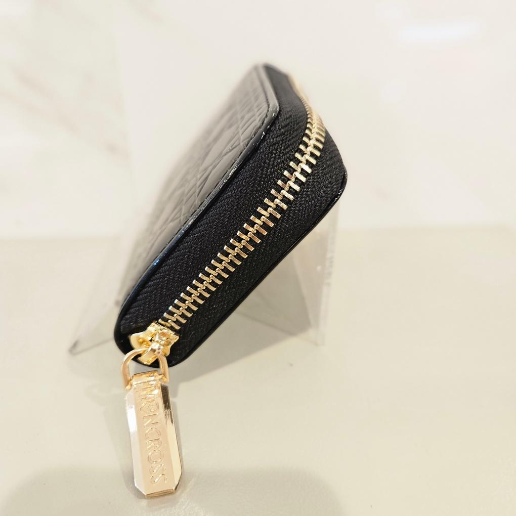 Moncross BKAW18097 Enameled Lightweight and Cute Accordion Zipper Card Wallet, NC Gyeongsan Branch