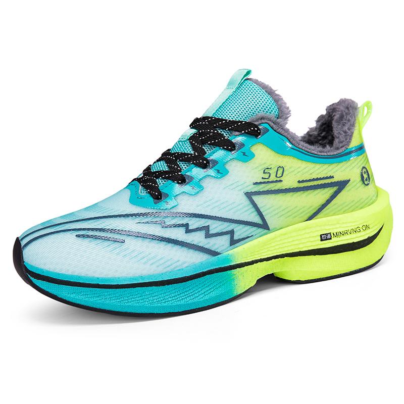 Plush Warm Winter Sneakers Men's Damping Sports Shoes Women Breathable Running Shoes Fitness Training Shoes Anti-slip Trainers