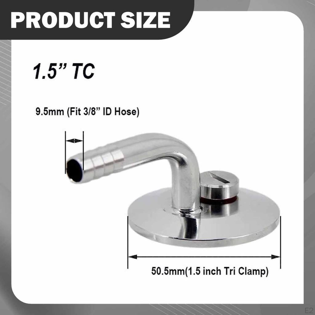 ,304 Edelstahl Druckbier-Hardware Professionell mit PRV und 3/8-Zoll-Schlauchstutzen-Winkelstück