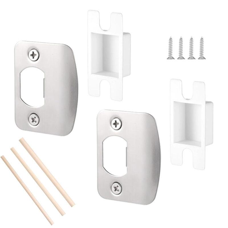 Standard Door Strikes Plate Practical Residential Security Striker Door Lock Latches Restorers Spacer Easy Installion