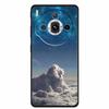 For ZTE nubia Z60S Pro 6.78" Case TPU Soft Black Silicone Painted Cute Cat Starry Cover for Nubia Z60S Pro Luxury Animals Funda