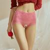 Sexy See Through High Waist Open Crotch Briefs Women Ultra-Thin Transparent Underpants Ladies Hollow Lace Mesh Panties Underwear
