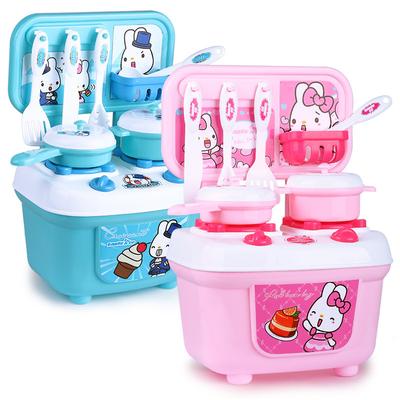 Children'S Play House Simulation Kitchen Toys, Cake Cutting Music Cooking Utensils Kitchen Utensils Toys
