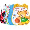 Cartoon Baby Bibs Eva Waterproof Newborn Bandanas Feeding Baby BURP Cloth Kids Saliv (Color Random)