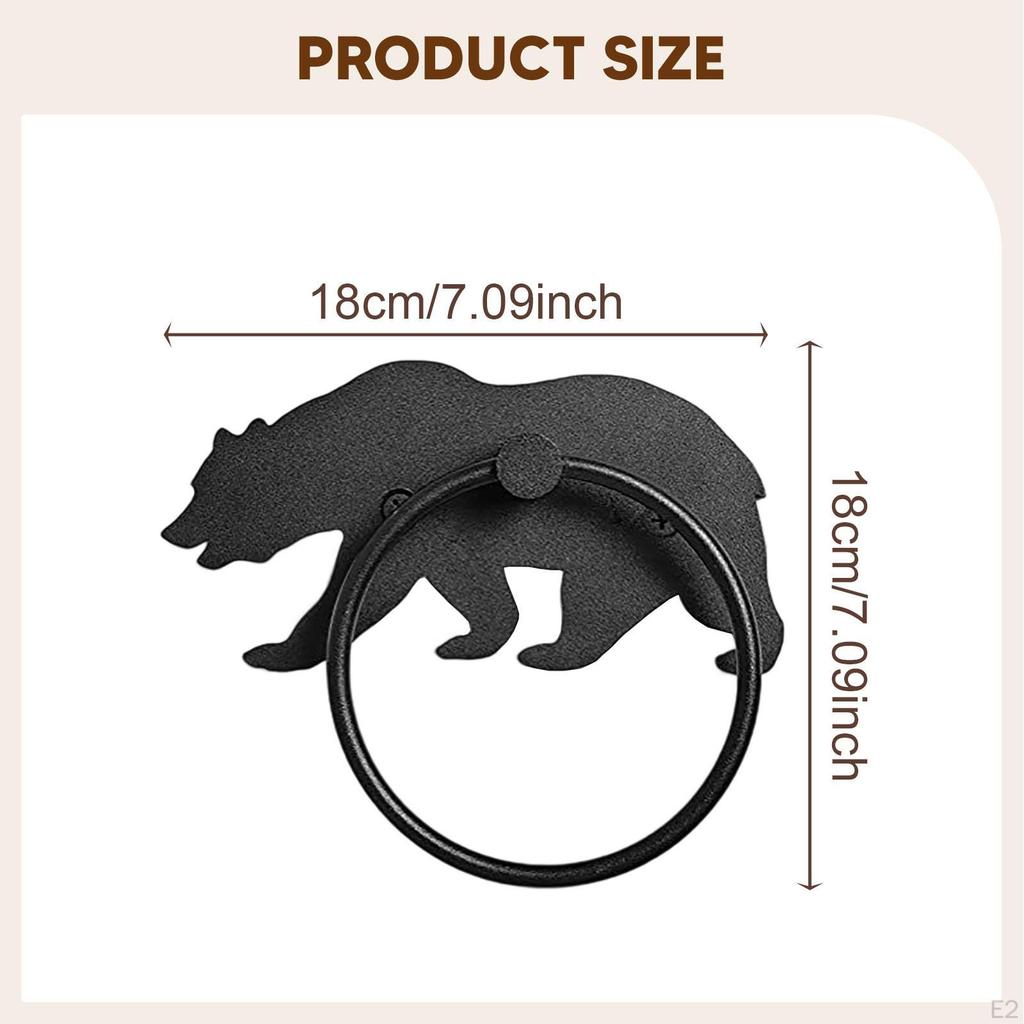 Hand Towel Holder Stylish Bathroom Dish Cloths Hanger Hook for Room Cabinet Kitchen,