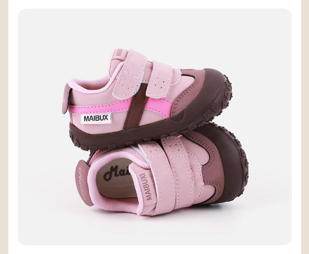 2026 Spring Kids' Non-Slip Sports Shoes: Fashionable, Soft Sole, Toe Cap, Casual & Hiking Ready