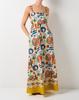 2025 Spring Graffiti Print Swing Dress - European & American Style