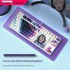 F87-Key Compact Silent Mechanical Gaming Keyboard for Girls - Customizable Design for Office and E-Sports