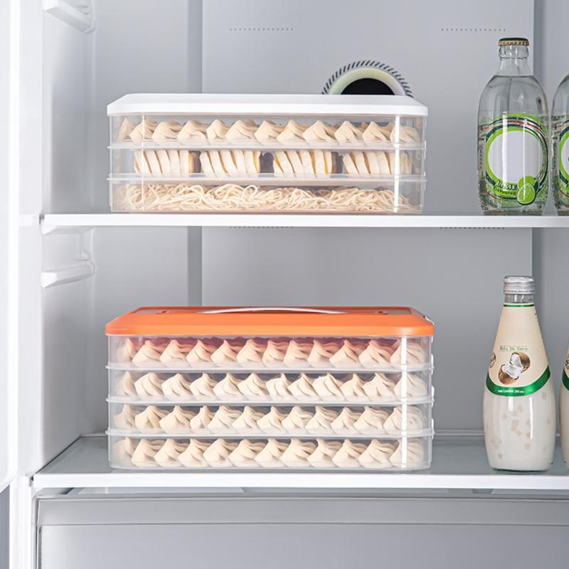 Praktische Mehrschichtige Keks- und Knödel-Organizer Mit Transparenten Designs und Griff Platzsparende Küchenutensilien