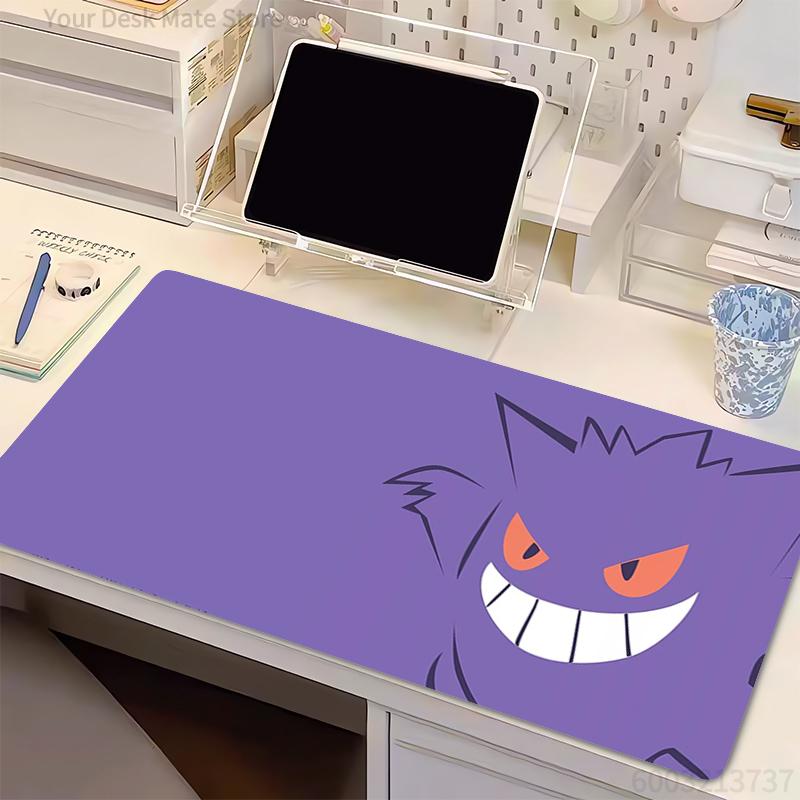 Gaming Mouse Pad P-Pokemon Gengar PC Computer Gamer Desk Mouse Mat For CS GO Lock edge thickened Office Laptop Rubber Mousepad