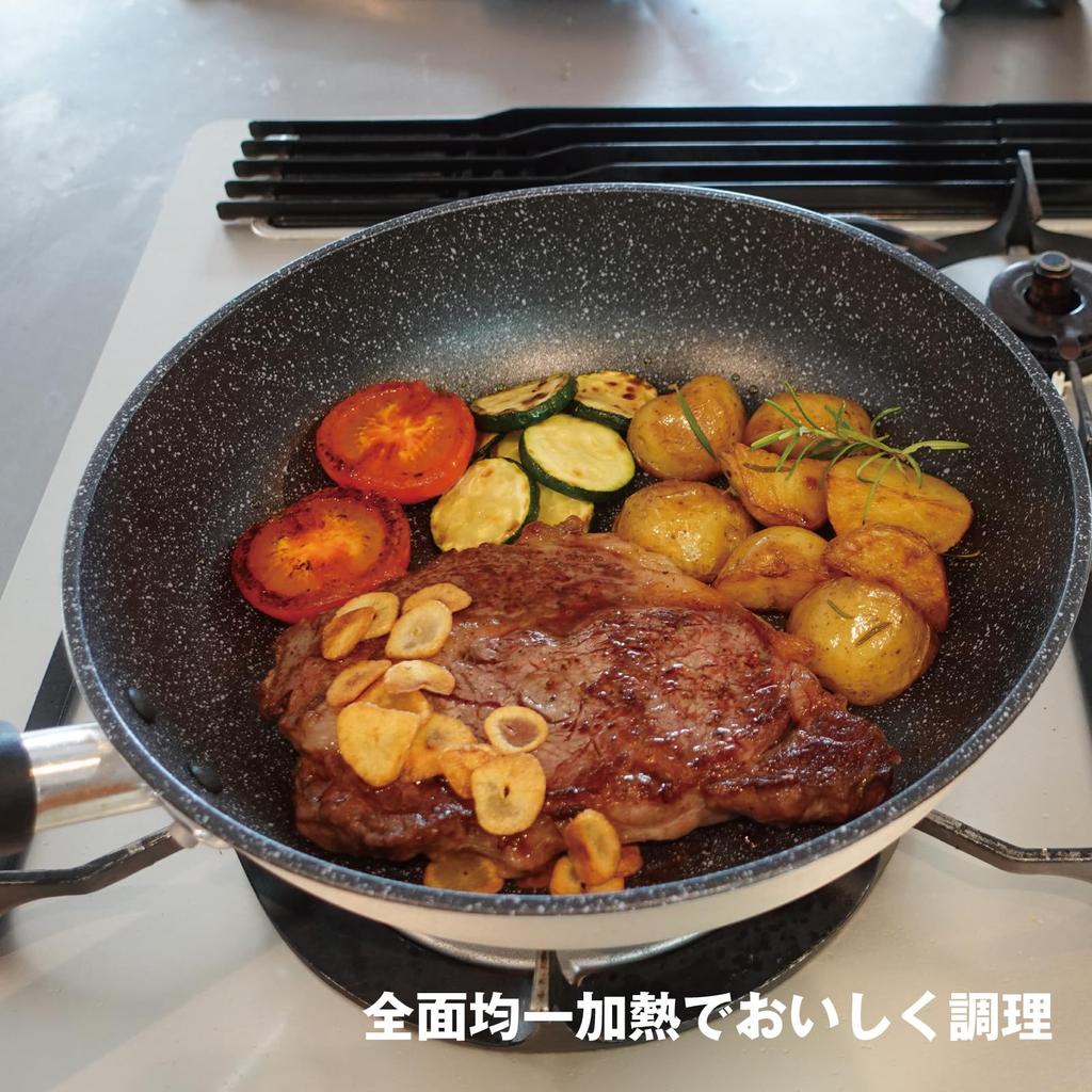 Hokuriku Aluminum Omelet 13 x 19 Gas Made in Even Heating All Durable Frying Made in Abrasion Resistance Test Passed 1 Million Cast Daikin Heat Japan