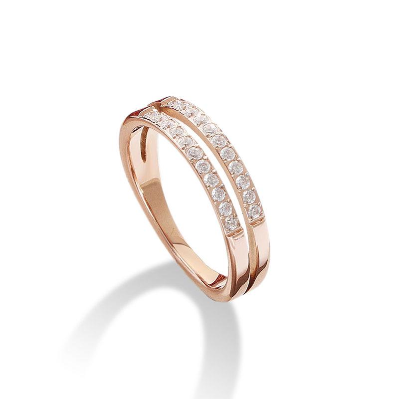 Korean Style Simple Double-layered Titanium Steel Ring for Women, High-end and Cold Style Index Finger, Versatile Ring