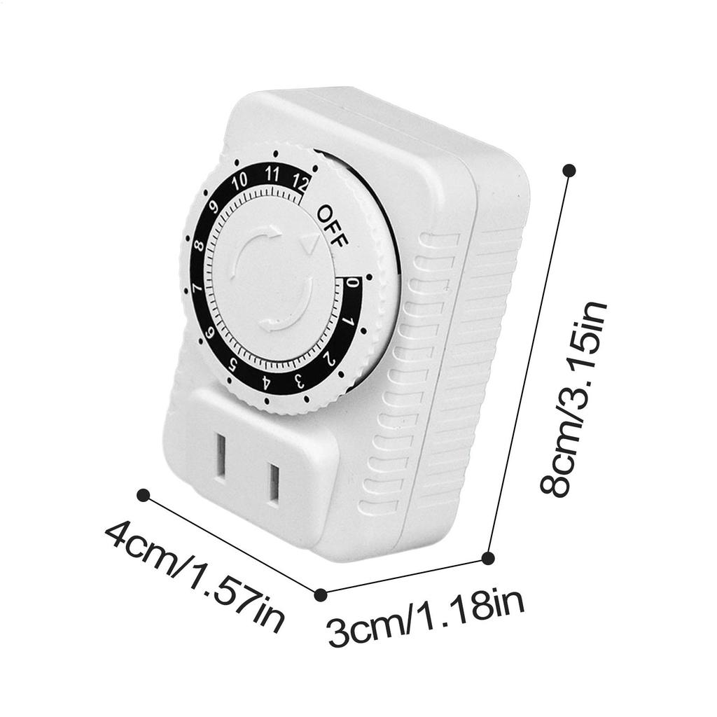 12Hour Cyclic Timer Switches Kitchen Timer Outlet Universal Timing Socket Mechanical Timer US Plug Timing Socket