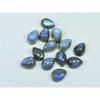 07X09MM Natural Labradorite Blue Fire Pear Cabochon Loose Gemstone 11Pcs Lot C-1126