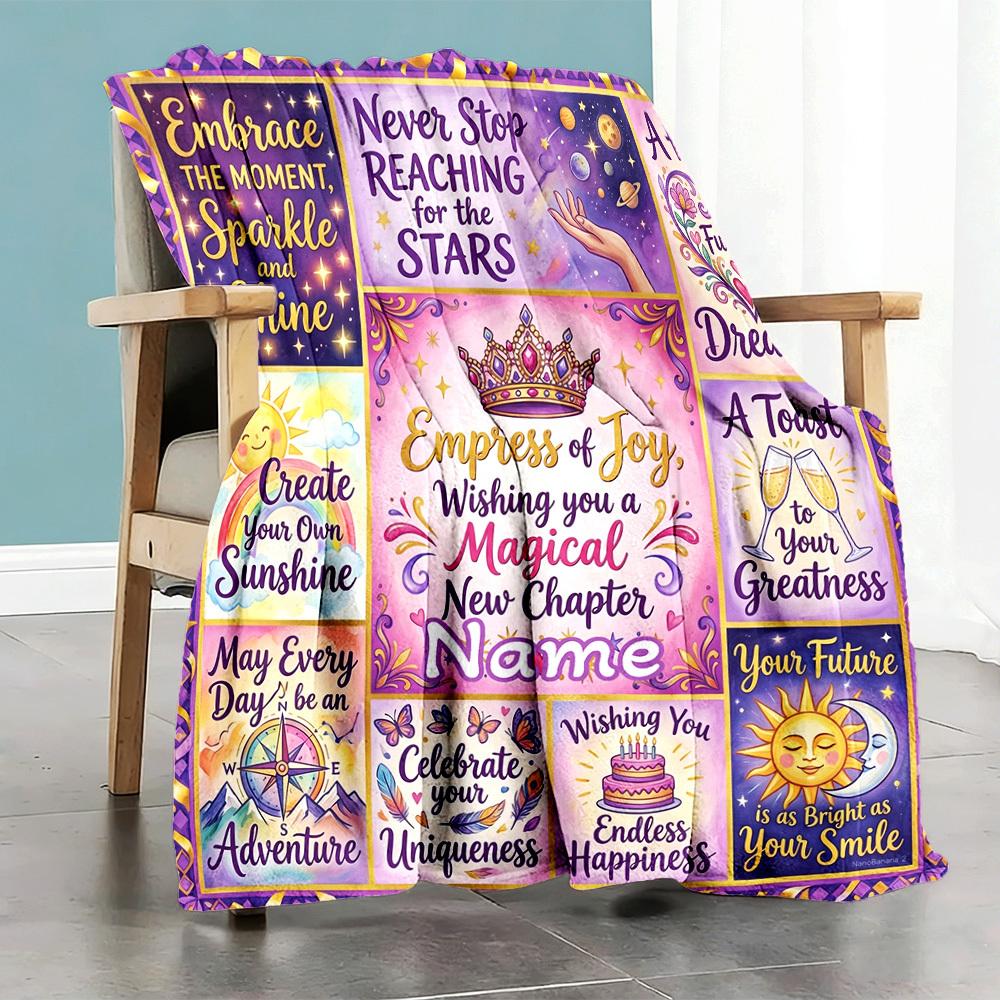 Educationthemed Home Blanket Customize Your Names Comfortable Soft Lightweight Allseason Multipurpose Blanket For Picnics Sofas Offices Beds Living