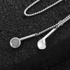Shape Earphone Trendy Necklace For Men And Women Stylish Titanium Jewelry Steel