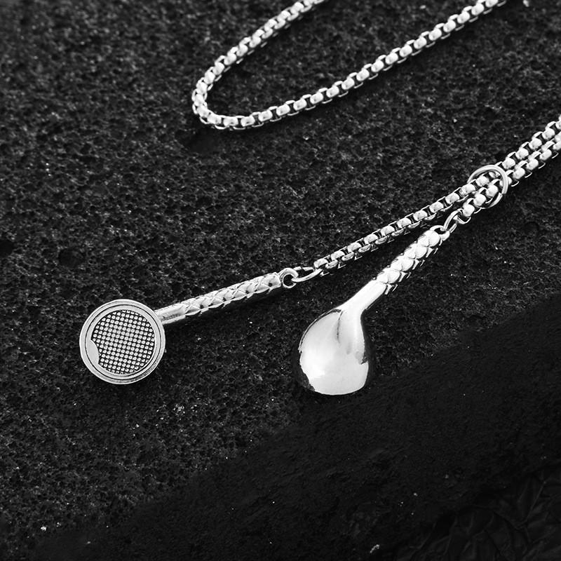 Shape Earphone Trendy Necklace For Men And Women Stylish Titanium Jewelry Steel