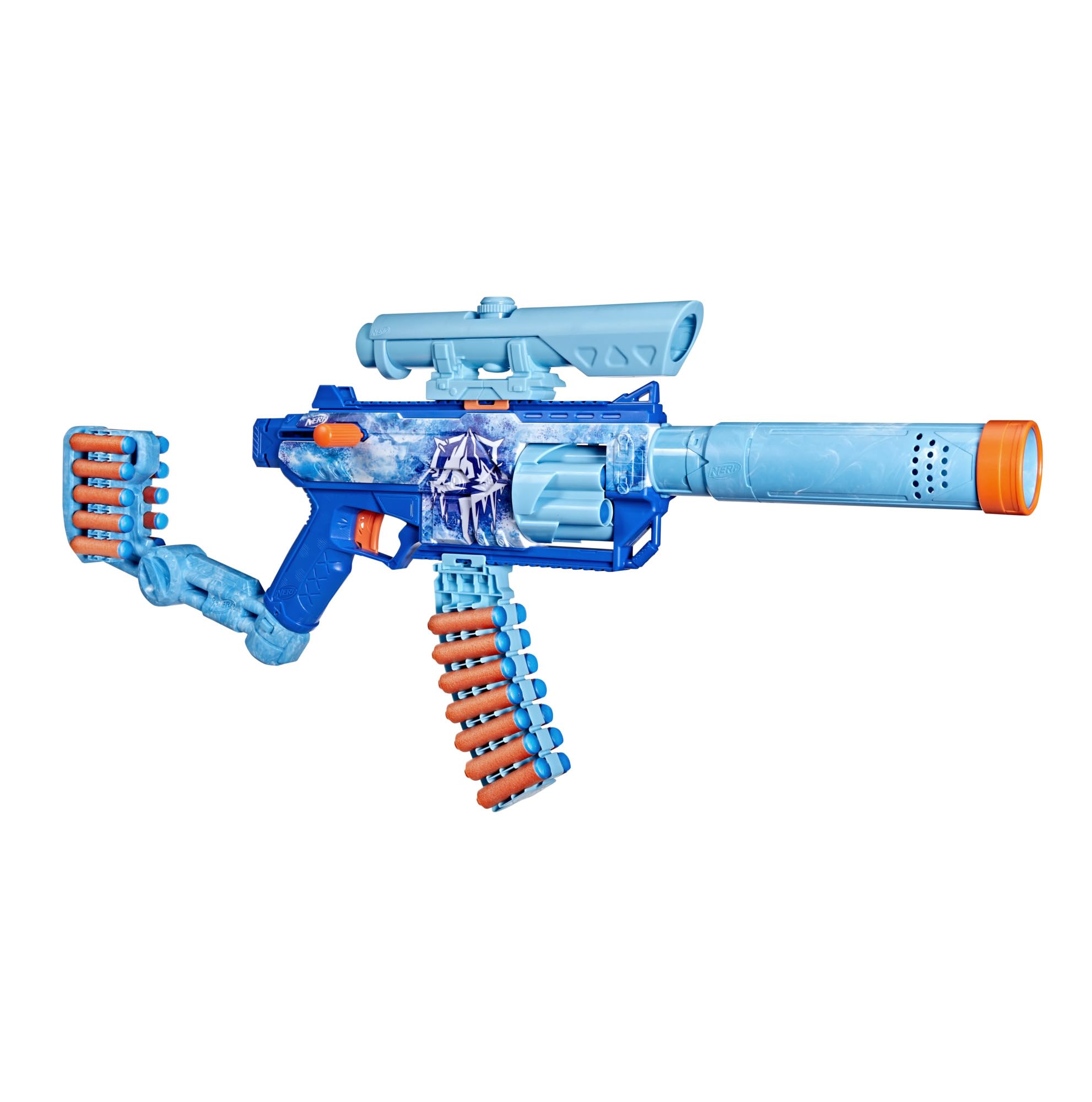 Hasbro Nerf Loadout Frostfusion Blaster with 4 Interchangeable Attachments and 30 N1 Darts, Kids  Toy & Gift, Ages 8+, G3157, Authentic