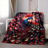 1pc Peacock Feather Blanket, Lightweight Flannel Fleece with Digital Printing, Soft Warm for Sofa, Travel, Camping, Office, Couch, Chair, and Bed, All