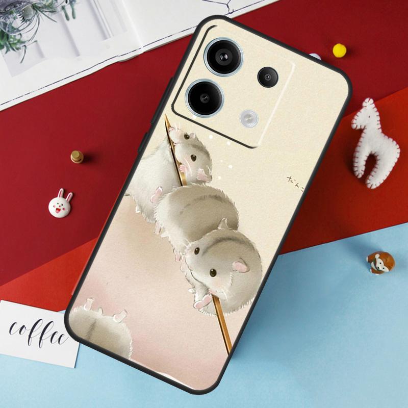Hamsters Case For Xiaomi Redmi Note 14 12 11 10 13 Pro 15 Pro Plus Redmi 15 14C 10C 12C 13C 15C Cover