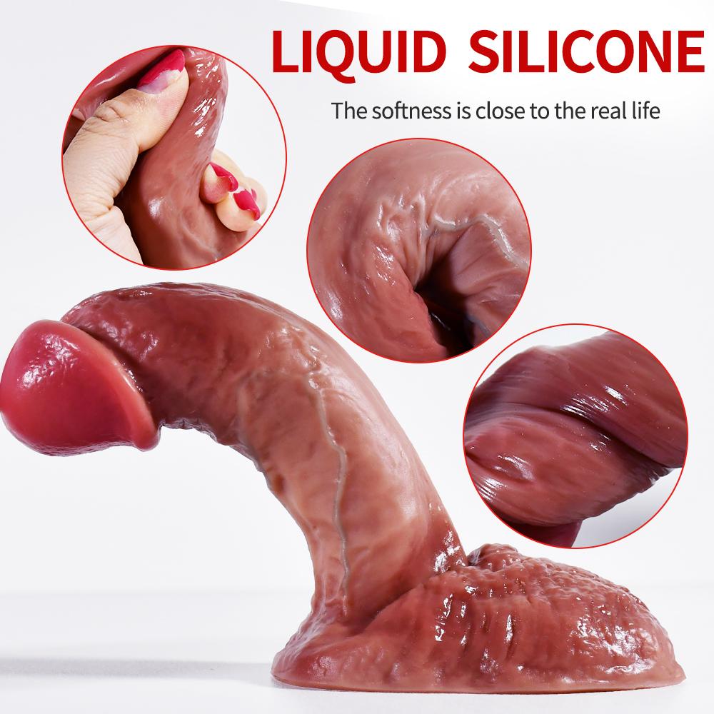 AR145 Liquid Silicone Dildo Simulation Phallus Orgasm Artifact Female Masturbator Adult Products