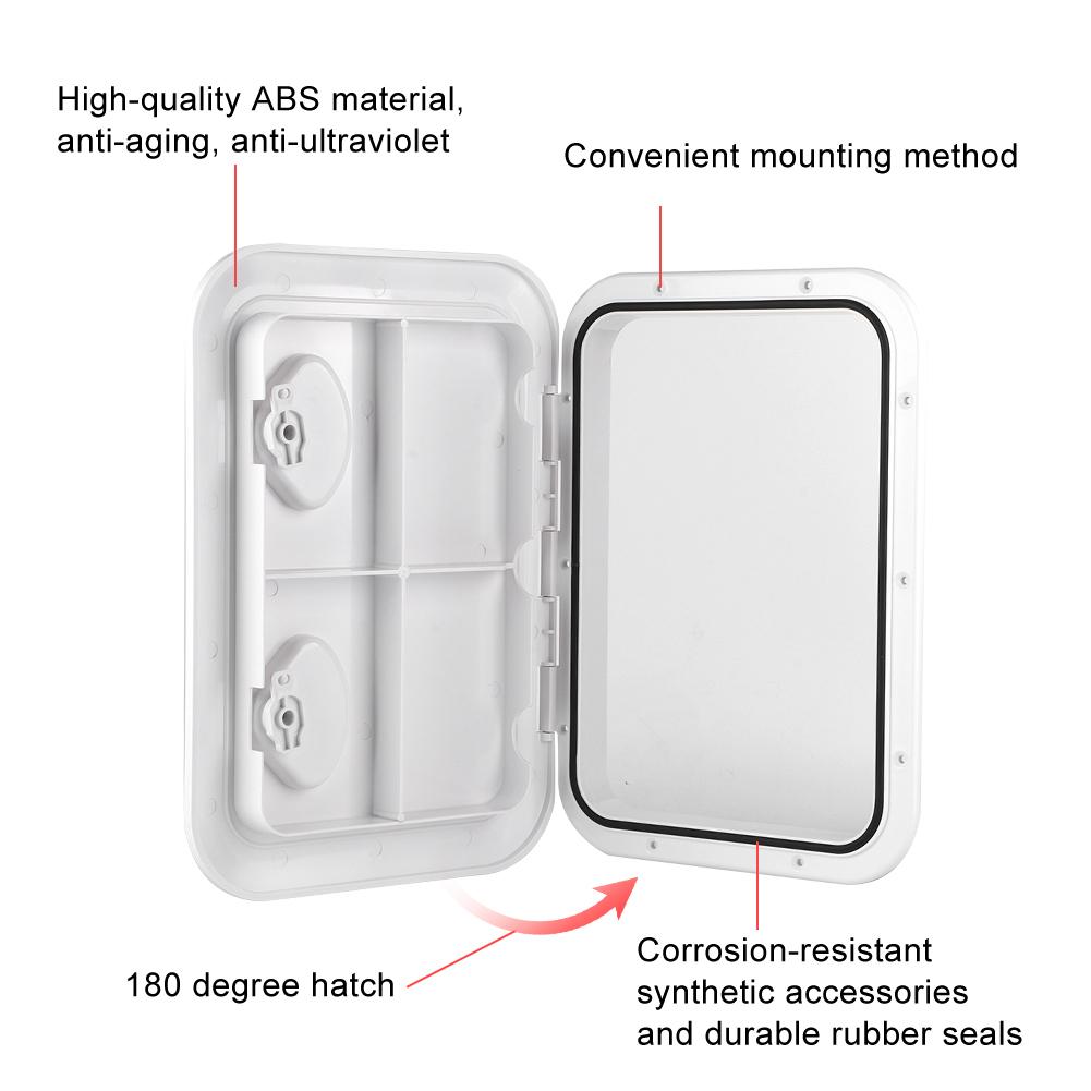 Double Handle Square Deck Access Inspection Cover Anti UV RE 315 440 Marine Boat Yacht Accessory