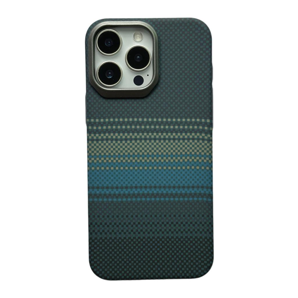 Ultra-thin Kevlar Full Coverage PC Hard Shell Embossed Case for iPhone 16 Pro Max Apple 17 Phone Case 14/15