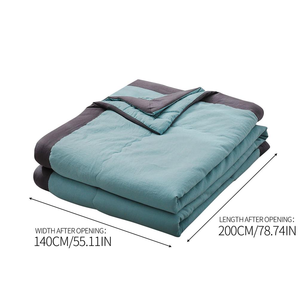 Double Sided Cooling Blanket Cold Effect Breathable Conditioning Quilt Spring Summer Solid Color Cooler Quilt  for Child Adult