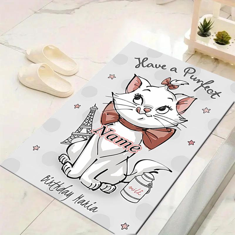 Custom 1Pc Artemis Cats Tea Party Rug Office Carpet Indoor Outdoor Entrance Doormat Nonslip Soft And Comfortable Living Room D916121