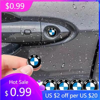 2025 Hot 2/4/6pcs Car Door Lock Keyhole Protection Stickers Emblem For 1 3 5 Series X1 X4 X5 X7 G20 G38 F20 F39 F48 E46 E60