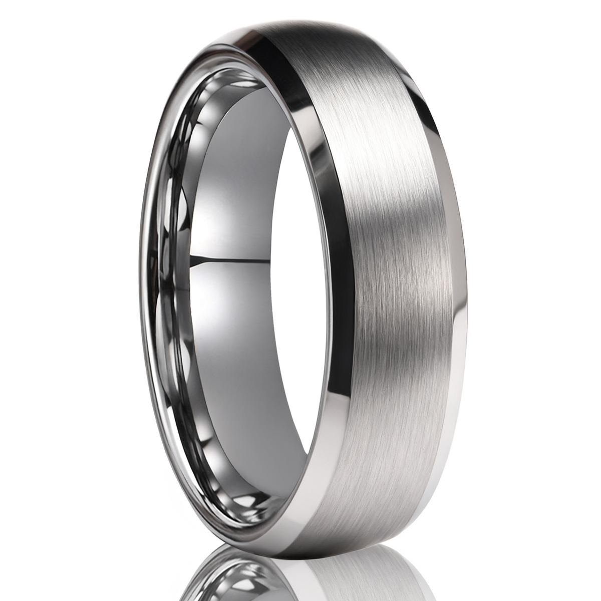 

серебристое вольфрамовое кольцо для мужчины anillos bague homme пара помолвка модные украшения обручальные кольца пара кольца для помолвки 6