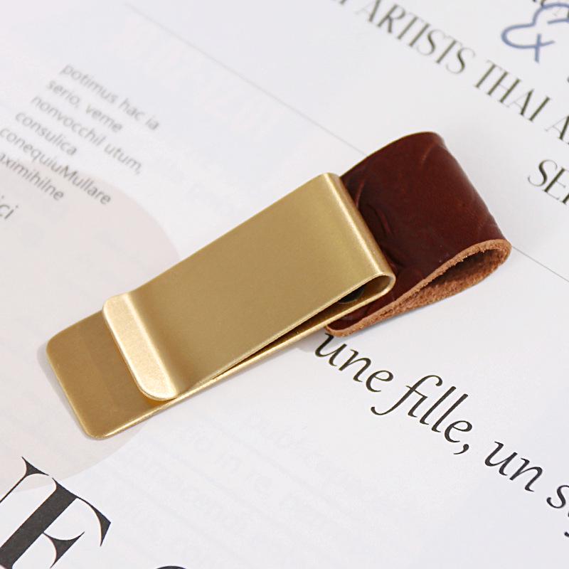 Brass Clip & Pen Holder for Laptops and Planners