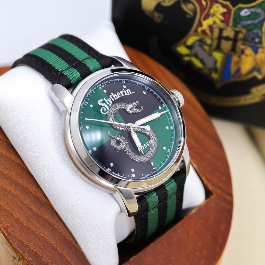 Used Operation FOSSIL Watch Harry Potter Slytherin Limited Collaboration 3192