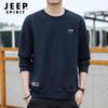JEEP SPIRIT Men's Round Neck Pullover Sweatshirt