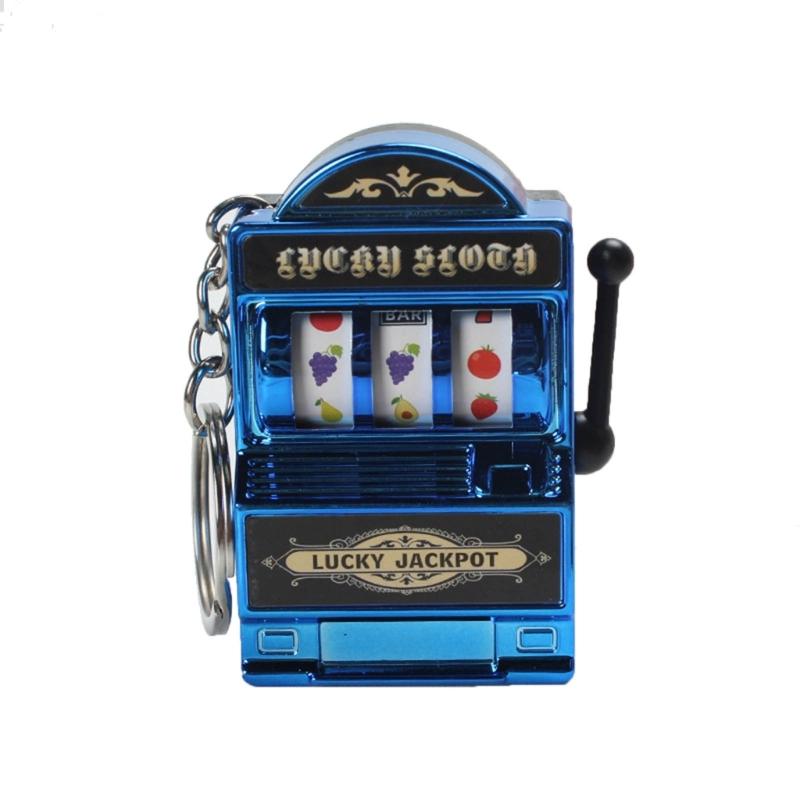 

1pc Lucky Jackpot Mini Fruit Slot Machine Fun Birthday Keychain Gift Kids Educational Toy Coin Operated Games Machine