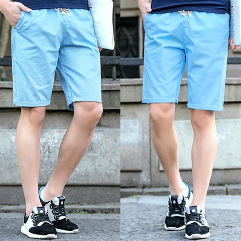 Men's Summer Mid-rise Straight Large Plus Size Casual Wild Five-point Pants