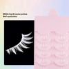 10Clusters Dense White Whole Cluster Eyelashes Makeup Curled Fake Eyelashes  Cosplay