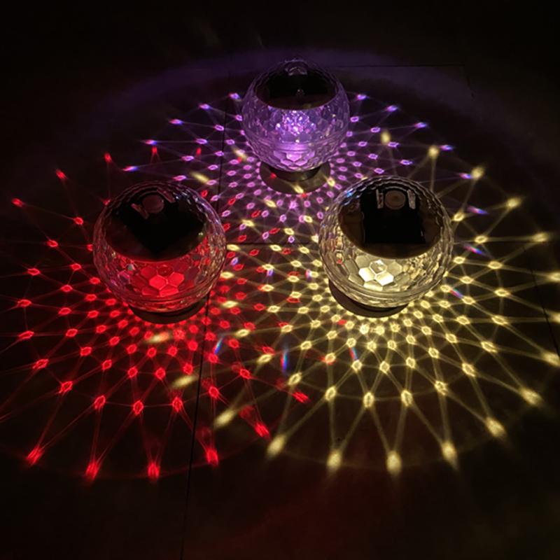 Colorful Solar Water Float Light Waterproof Pond Floating Light Magic Ball Light For Garden