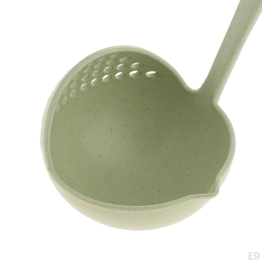 Straw Kitchen Supplies Soup-Colander Spoon With Long Handle Soup Pot Ladle Cooking