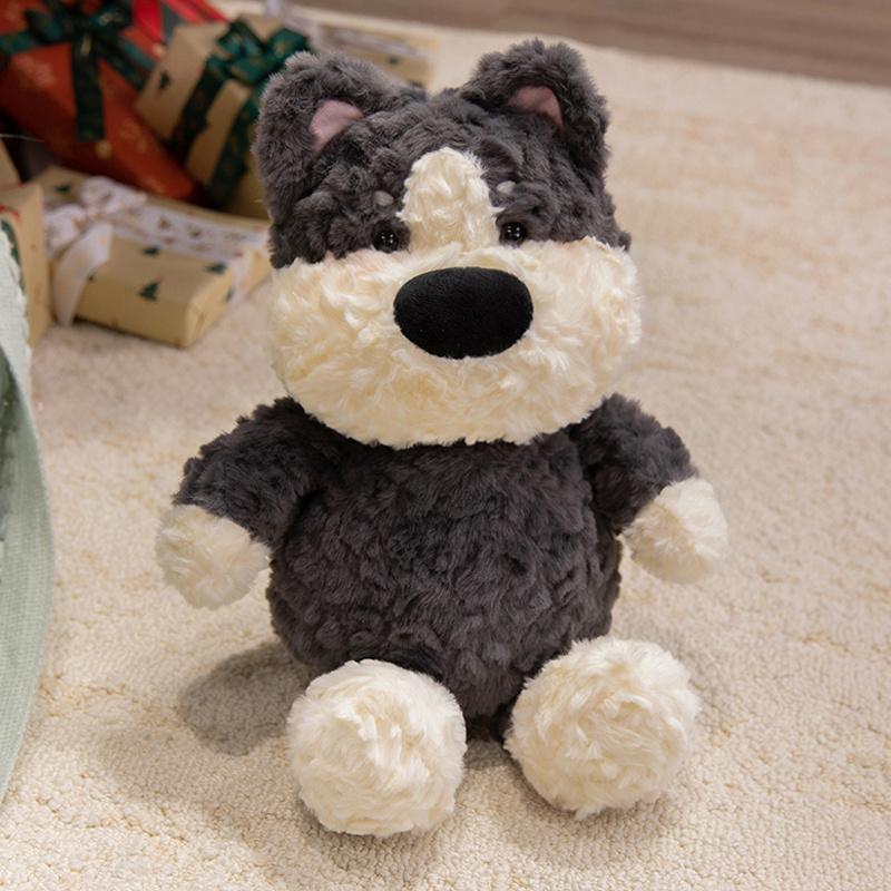 Non-Toxic Kawaii West Highland White Terrier Plush Toys Cute White Dog With Clothes Accessories Doll Funny Birthday Gift