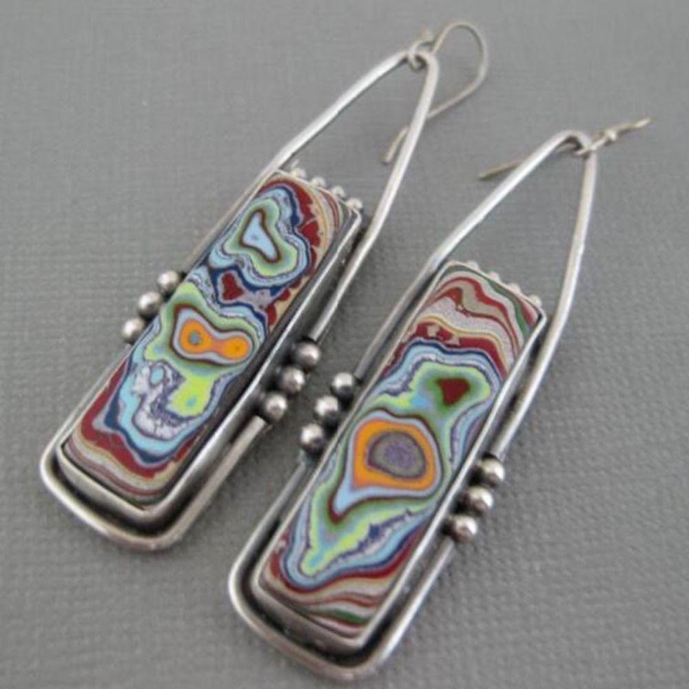 Geometry Shape Drop Earrings Classic Fashion Jewelry Elegant Dangle Earrings  Gift