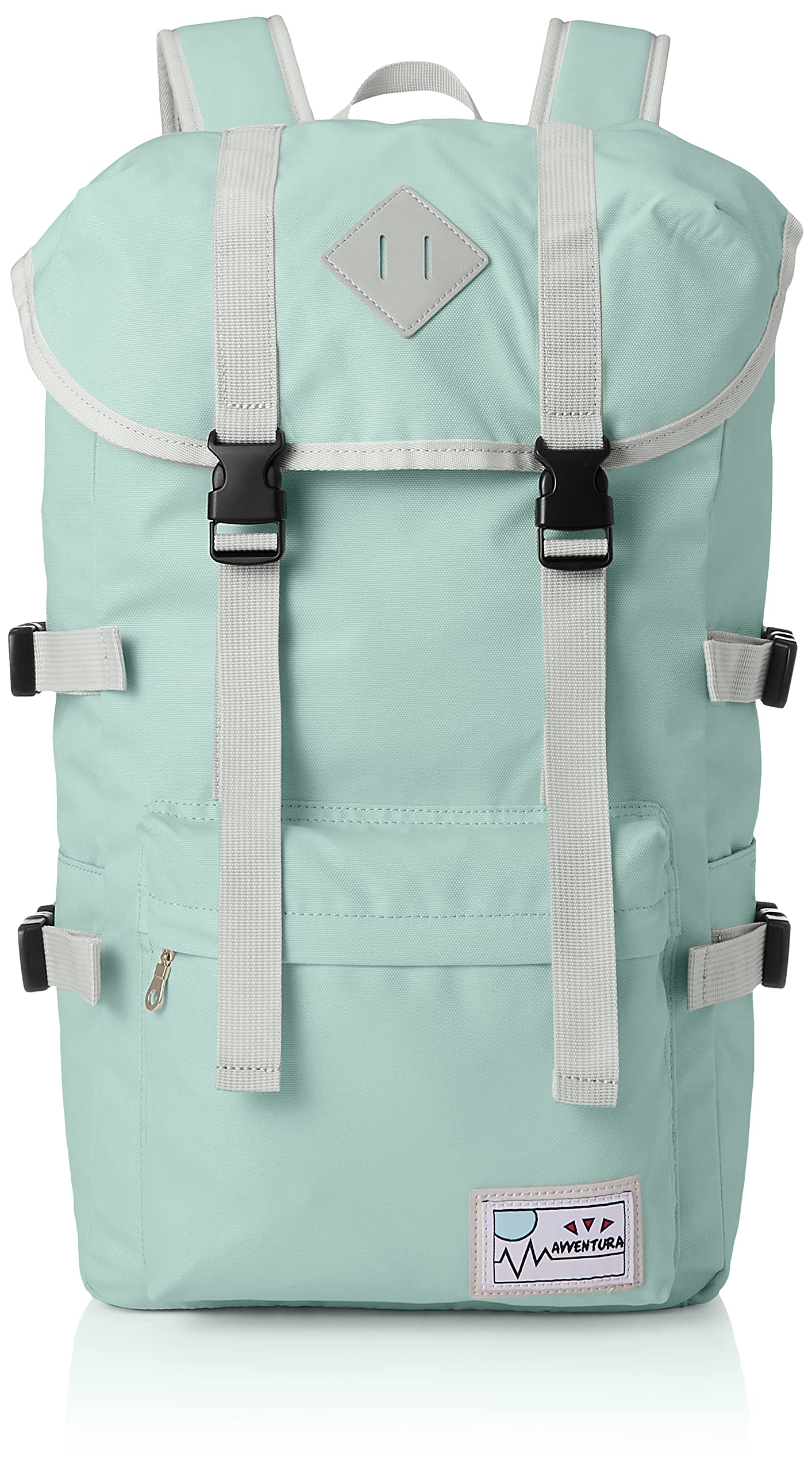 

Aventura Flap Large A4 Multiple 20L Back One Size NM-1526 Backpack, Backpack, Water-Repellent Nylon, Capacity, Size, Drawstring, Pockets, Capacity, м ятний