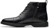 Clarks Aldwin Cap Leather Boots (26179732) Black