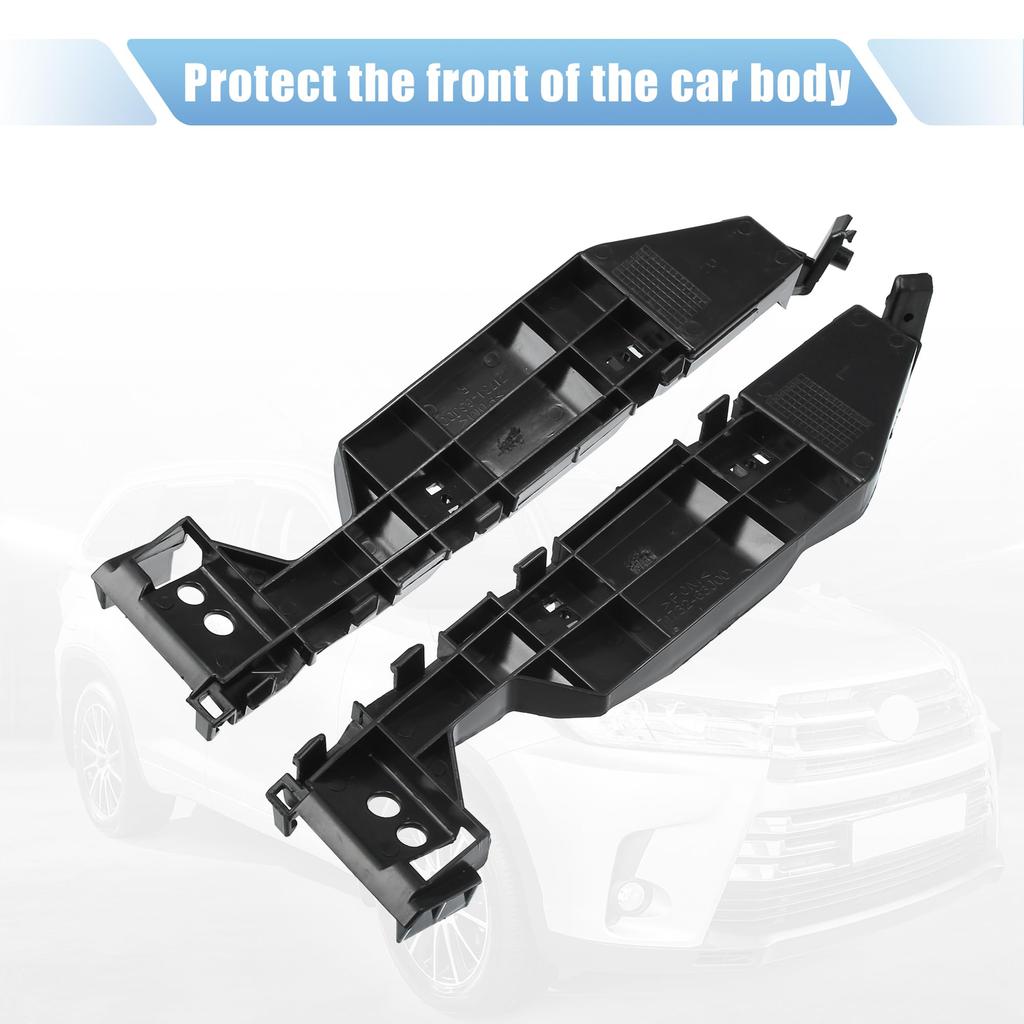 X AUTOHAUX Left and Right Side Front Bumper Mounting Support Brackets (Part Numbers 71732-63J00/71731-63J00) for Suzuki Swift (2005-2011), 1 Pair