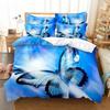 Blue Butterfly Duvet Cover Set King Size 220x240 Double Bed Single 3D Queen Bedding Sets Pink Full Twin Quilt Linen Pillowcase