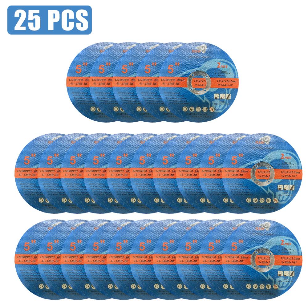 5/10/25 Adet 125mm Metal Kesme Diski Açılı Taşlama Testere Bıçağı Kesme Diski Çarkları Testere Bıçakları Metal Paslanmaz Çelik için