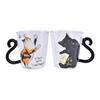 250 ml süße Katze Glas Saft Kaffeetasse Milch Tee Kaffee Glas Becher Katze Schwanz Griff